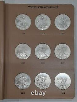 1986-2015 American Silver Eagle Set 30 BU Coins in Dansco Album Pages