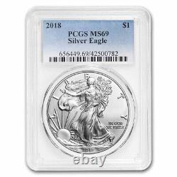 1986-2021 37-Coin Silver Eagle Set MS-69 PCGS (withPCGS Boxes) SKU#241880
