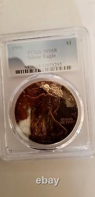 1990 Silver Eagle Monster Toned Ms68