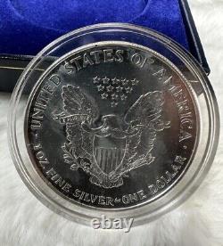 1999 1 oz Fine Silver American Eagle Walking Liberty dollar U. S. Mint With COA