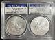 1x2021 Silver Eagle Type 1 & 2 Last And 1st Production West Point Mint Pcgs Ms70