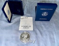 2002-W 1 oz Proof Silver American Eagle (withBox & COA)