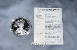 2002-W 1 oz Proof Silver American Eagle (withBox & COA)