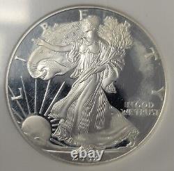 2002 W Silver Eagle Proof 70 Ultra Cameo NGC. Milk Spot