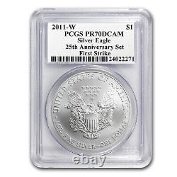2011-W Proof Silver Eagle PR-70 PCGS (FS, 25th Anniv, Mercanti) SKU#70627