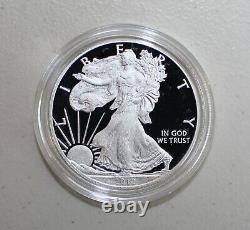 2012 W AMERICAN SILVER EAGLE PROOF DOLLAR US Mint ASE Coin with Box and COA