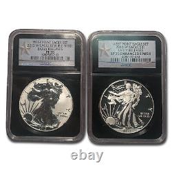 2013-W 2-Coin Silver Eagle Set SP/PF-70 NGC (West Point, ER) SKU#278337