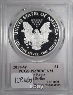 2017-W Silver Eagle PCGS PR70 DCAM 1st Srike 1 of 1000 T. Cleveland AM271