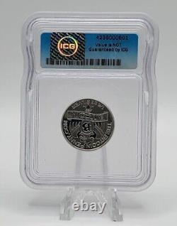2019 AG Bitcoin Penny Right Face Eagle 1/4 oz 999 Silver ICG MS68 Like Casascius