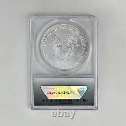 2019 Silver Eagle First Day of Issue Graded ANACS MS70 Comes with Wood Box