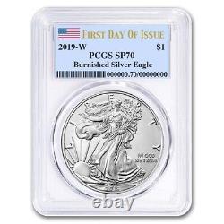2019-W Burnished Silver American Eagle SP-70 PCGS (First Day) SKU#193463