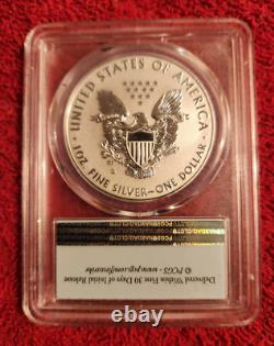 2019 s enhanced reverse proof silver American eagle (19XE) COA 03520 PCGS PR 69