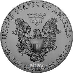 2020 1 Oz Silver $1 SUN FLARE EAGLE Colored Ruthenium Plated Coin LAST PIECE