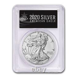 2020-W Burnished Silver Eagle SP-70 PCGS (First Day, Black Label) SKU#215523