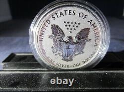 2021 American Eagle 1 Ounce Silver 99.9% Reverse Proof 2-Coin Set Designer W & S
