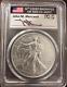 2021 Mint State Silver Eagle Type 1 Ms70, First Day Of Issue, Mercanti Signed