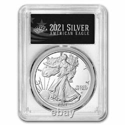 2021-W American Silver Eagle PR-70 PCGS (FDI, Black, Type 2) SKU#234018