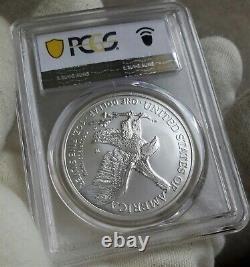 2021 W Burnished American Silver Eagle Type 2 PCGS SP68