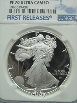 2021-W Proof Silver Eagle T-2 Eagle Landing NGC PF 70 First Releases