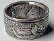 2022 Us Silver Eagle Coin Ring Made From. 999 1 Oz Silver Coin Polished Patina
