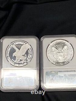 2022 W Proof Silver Eagle NGC PF70 First Day Of Issue And 1987 MS69 Eagle NGC