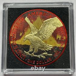 2023 1 Oz 999 Silver APOCALYPSE EAGLE Colored Coin Limited to 666 Worldwide