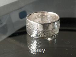 2023 US silver eagle Coin Ring Made From. 999 1 oz Silver Coin polished patina