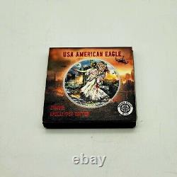 2023 U. S. Eagle Zombie Apocalypse Edition 1 oz 999 Silver Coin Mintage #'d /600