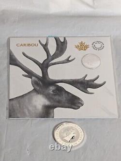 2028 Caribou Canada $3 Pure Silver, 999 Coins With Wedge Tail Eagle 1oz Coin SLV