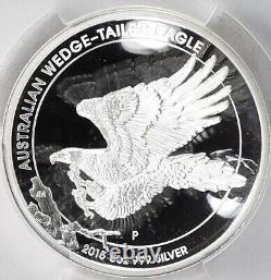 Australia 2015 Wedge-Tailed Eagle High Relief 5oz 999 silver PROOF PCGS PR70DCAM