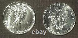 Original 1987 Roll Of 20 American Silver Eagles Coins 0.999 Fine Silver 05790