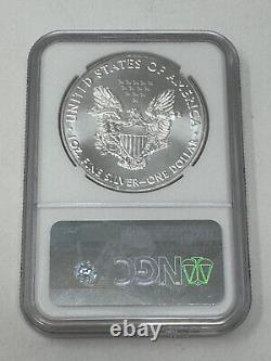 Pair of 2018 American Silver Eagle NGC MS 70 Consecutive Serial M24