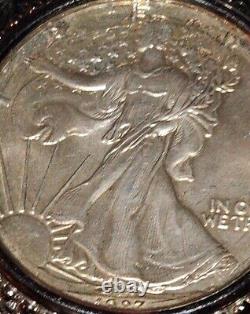 Silver Eagle Coin, Belt Buckle
