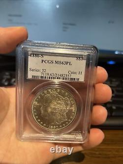 1880 PCGS 1 $ États-Unis 1 oz Rond en argent