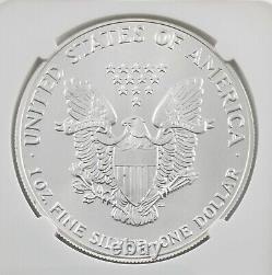 1986 ($1) Aigle d'argent américain 1oz Pièce NGC MS69 Étiquette signée par Ron Harrigal