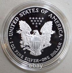 1994 P Pièce d'un dollar américain en argent American Eagle Proof avec boîte et certificat d'authenticité $1 US Coin