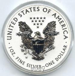 2013-W Preuve inverse 1 oz American Eagle Dollar en argent de la Monnaie de West Point C220