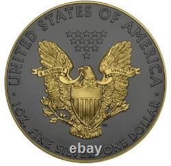 2020 Caméléon 1 oz American Silver Eagle $1 Pièce Métalliques de l'Espace (RARE)