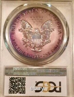 Aigle américain argenté en argent 2006 PCGS-PR68 20e anniversaire. Rev Pr Toned #1002