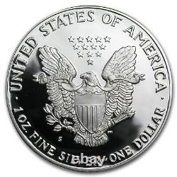 Aigle américain en argent 1 once preuve 1986-S (avec boîte et certificat d'authenticité) SKU #1088