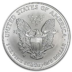 Aigle américain en argent bruni de 2008-W (Rev'07, avec boîte et certificat d'authenticité) SKU #36650
