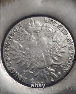 Cendriers pièces de monnaie en argent antique 800 Aigle bicéphale THERESIA AUSTRIA Hongrie
