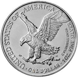Coin d'aigle en argent américain de 1 oz (BE). 999 Fin (lot de 80) Expédition rapide