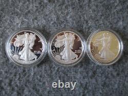 Lot(3) 2007/2010/2012 Us Mint W American Eagle One Oz 99.9% Silver Proof Coins

 <br/>		
 <br/>
Translation: Lot(3) 2007/2010/2012 Us Mint W American Eagle One Oz 99.9% Silver Proof Coins