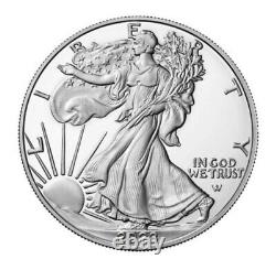 Prévente 2023 Pièce de Monnaie Preuve en Argent d'une Once American Eagle NEUVE avec Boîte et Certificat d'Authenticité (COA)