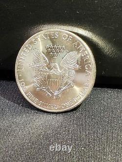 Rare 2014 American Silver Eagle colorisé Football & Field Sports Hologram Coin
